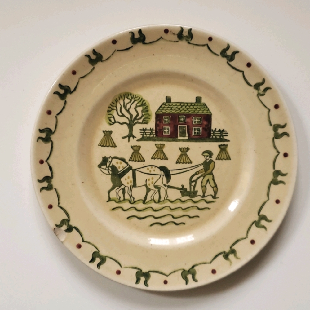 Vintage Metlox Poppytrail Homestead Provincial Platter